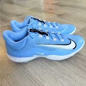 Nike Alpha Huarache Elite 4 Low MCS Baseball Cleats UNC Fn7222-403 Size 12.5